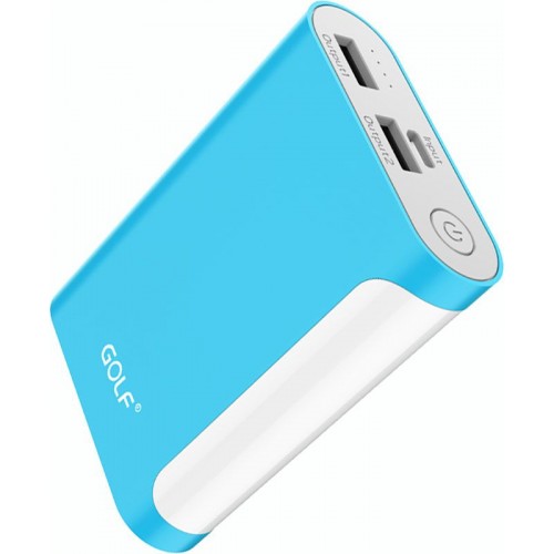 Power Bank GOLF 7500 mAh GF-D13GB 3.1A Li-pol Blue