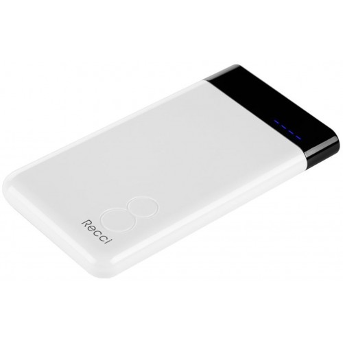 Power Bank Recci RE-8000 Eight Power IQ 1A/2,1А Li-Pol 8000 mAh White