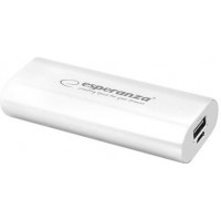 Power Bank Esperanza Powerbank 4400 mAh White (EMP105W)