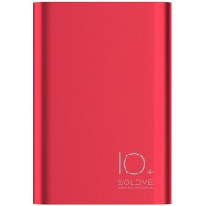 Power Bank Solove A9s Portable Metallic 10000mAh Red