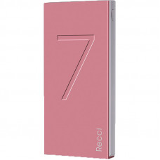 Power Bank Recci RS-7000 Seven Power IQ 1A/2,1А Li-Pol 7000 mAh Pink