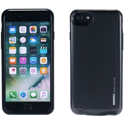 Power Bank Remax Energy jacket with case for iphone7 2400 mAh Black