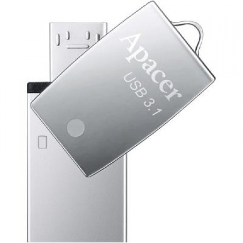 Флешка Apacer 64GB AH750 Silver USB 3.1 OTG (AP64GAH750S-1)