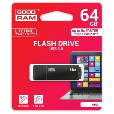 Флешка USB3.0 64GB GOODRAM UEG3 (Edge) Black (UEG3-0640K0R11)