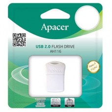 Флешка Apacer 8GB AH116 White USB 2.0 (AP8GAH116W-1)