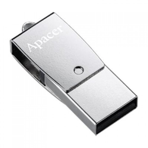 Флешка Apacer 32GB AH730 Silver USB 2.0 OTG (AP32GAH730S-1)