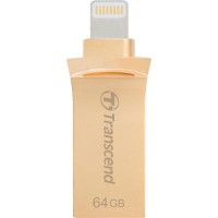 Флешка Transcend 64GB JetDrive Go 500 Gold USB 3.1/Lightning (TS64GJDG500G)