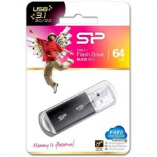 Флешка Silicon Power 64GB Blaze B02 Black USB 3.0 (SP064GBUF3B02V1K)