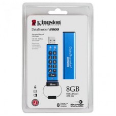 Флешка Kingston 8GB DataTraveler 2000 Metal Security USB 3.0 (DT2000/8GB)