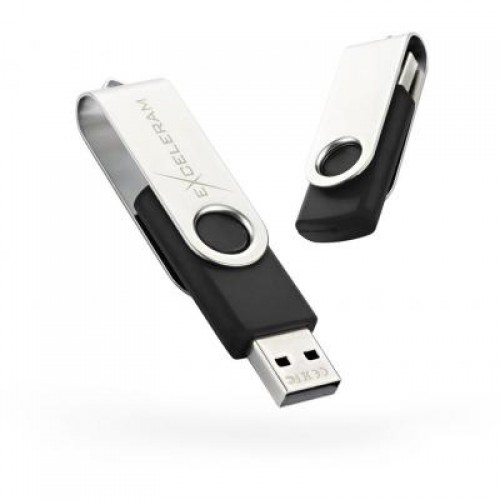 Флешка eXceleram 32GB P1 Series Silver/Black USB 2.0 (EXP1U2SIB32)