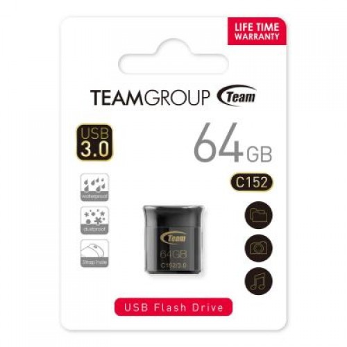 Флешка Team 64GB C152 Black USB3.0 (TC152364GB01)