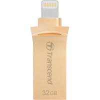 Флешка Transcend 32GB JetDrive Go 500 Gold USB 3.1/Lightning (TS32GJDG500G)