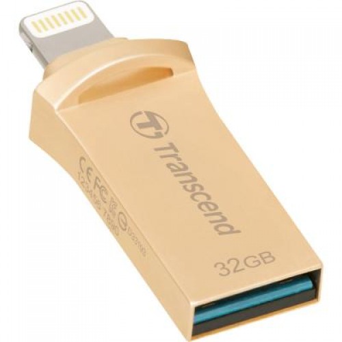 Флешка Transcend 32GB JetDrive Go 500 Gold USB 3.1/Lightning (TS32GJDG500G)