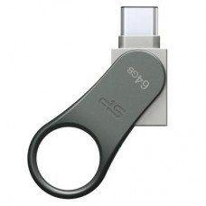 Флешка Silicon Power 64GB Mobile C80 Silver USB 3.0 (SP064GBUC3C80V1S)