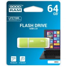 Флешка Goodram 64GB UMO2 Orange Green USB 2.0 (UMO2-0640OGR11)