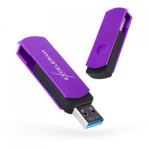 Флешка eXceleram 64GB P2 Series Grape/Black USB 3.1 Gen 1 (EXP2U3GPB64)