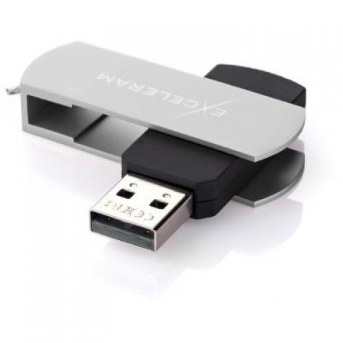 Флешка eXceleram 16GB P2 Series Silver/Black USB 2.0 (EXP2U2SIB16)