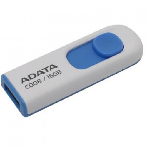 Флешка A-DATA 16GB C008 White USB 2.0 (AC008-16G-RWE)