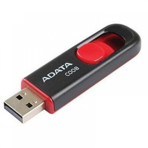 Флешка A-DATA 64GB C008 Black+Red USB 2.0 (AC008-64G-RKD)