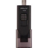 Флешка PNY 16GB Duo-Link For Android Black USB 3.0/microUSB (FD16GOTGX30K-EF)