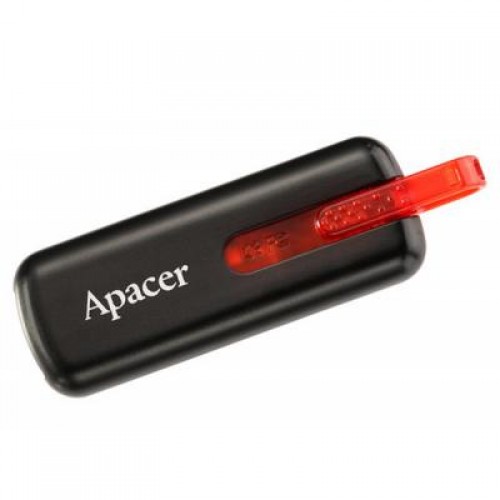 Флешка 64GB AH326 Black RP USB2.0 Apacer (AP64GAH326B-1)