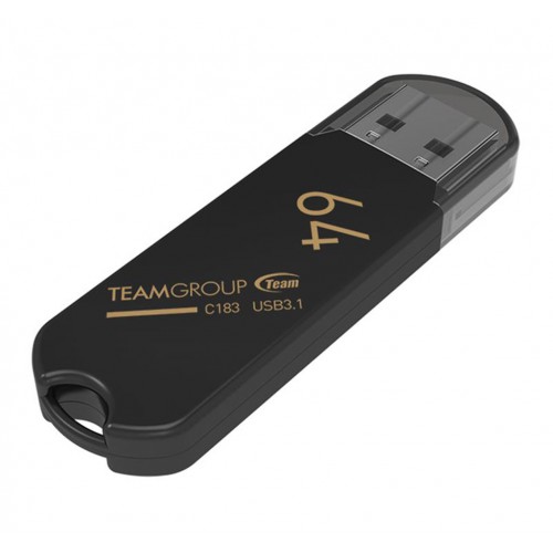 Флешка TEAM 64 GB C183 USB3.1 Black (TC183364GB01)