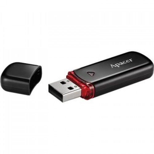 Флешка Apacer 64GB AH333 black USB 2.0 (AP64GAH333B-1)