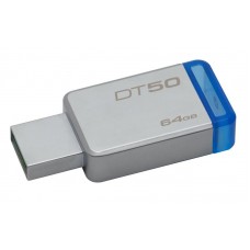 Флешка USB3.0 64GB Kingston DataTraveler 50 Metal/Blue (DT50/64GB)