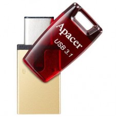 Флешка Apacer 64GB AH180 Red Type-C Dual USB 3.1 (AP64GAH180R-1)