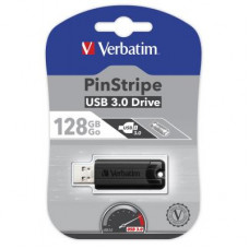 Флешка Verbatim 128GB PinStripe Black USB 3.0 (49319)
