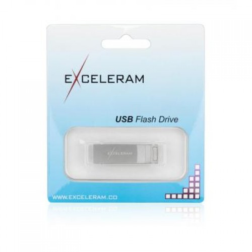 Флешка eXceleram 64GB U2 Series Silver USB 3.1 Gen 1 (EXP2U3U2S64)