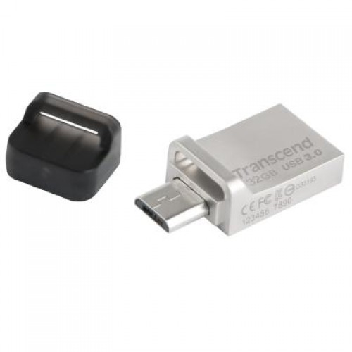 Флешка Transcend 32GB JetFlash OTG 880 Metal Silver USB 3.0 (TS32GJF880S)