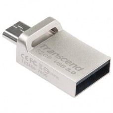 Флешка Transcend 32GB JetFlash OTG 880 Metal Silver USB 3.0 (TS32GJF880S)
