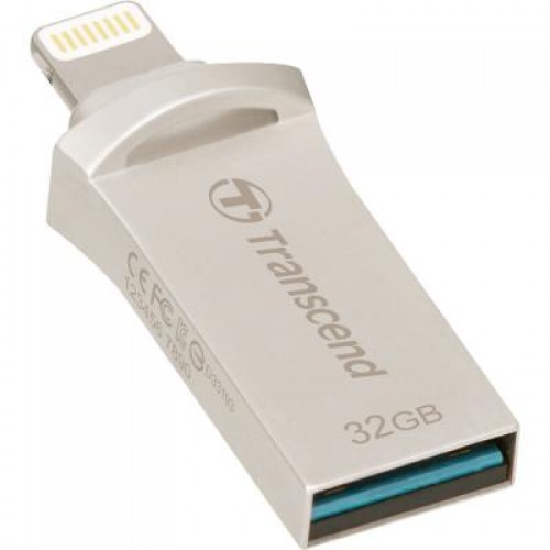 Флешка Transcend 32GB JetDrive Go 500 Silver USB 3.1/Lightning (TS32GJDG500S)