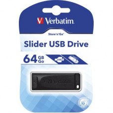 Флешка Verbatim 64GB Slider Black USB 2.0 (98698)