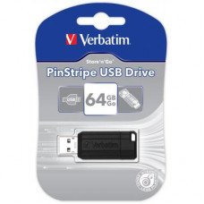 Флешка Verbatim 64GB Store n Go PinStripe Black USB 2.0 (49065)