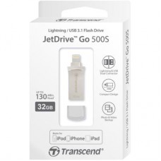 Флешка Transcend 32GB JetDrive Go 500 Silver USB 3.1/Lightning (TS32GJDG500S)