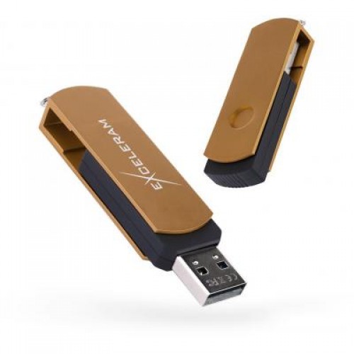 Флешка eXceleram 8GB P2 Series Brown/Black USB 2.0 (EXP2U2BRB08)