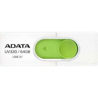 Флешка A-DATA 64GB UV320 White/Green USB 3.1 (AUV320-64G-RWHGN)