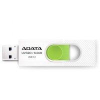 Флешка A-DATA 64GB UV320 White/Green USB 3.1 (AUV320-64G-RWHGN)