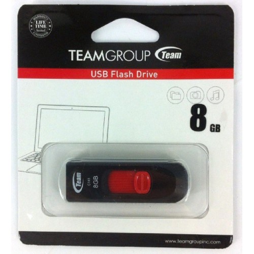 Флешка TEAM 8 GB C141 Red TC1418GR01