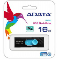 Флешка A-DATA 16GB UV220 Black/Blue USB 2.0 (AUV220-16G-RBKBL)