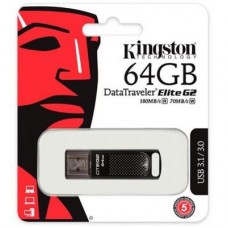 Флешка Kingston 64GB DataTraveler Elite G2 Metal Black USB 3.1 (DTEG2/64GB)