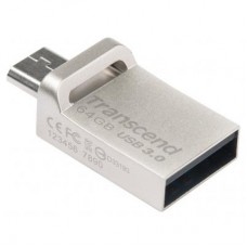 Флешка Transcend 64GB JetFlash OTG 880 Metal Silver USB 3.0 (TS64GJF880S)