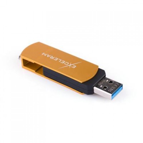 Флешка eXceleram 32GB P2 Series Gold/Black USB 3.1 Gen 1 (EXP2U3GOB32)