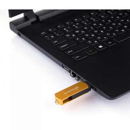 Флешка eXceleram 32GB P2 Series Gold/Black USB 3.1 Gen 1 (EXP2U3GOB32)