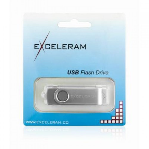 Флешка eXceleram 16GB P1 Series Silver/Gray USB 2.0 (EXP1U2SIG16)