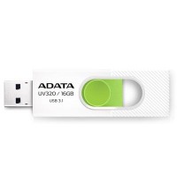 Флешка A-DATA 16GB UV320 White/Green USB 3.1 (AUV320-16G-RWHGN)