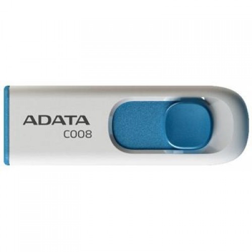 Флешка A-DATA 8GB C008 White USB 2.0 (AC008-8G-RWE)