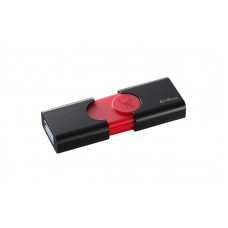 Флешка Kingston DataTraveler 106 USB3.1 Black/Red 64GB (DT106/64GB)